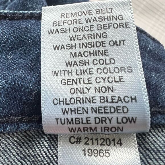 Y2K Altar’d State High Waist Wide Flare Bell Denim Dark Wash Boho Jeans Size 27 - Picture 11 of 11